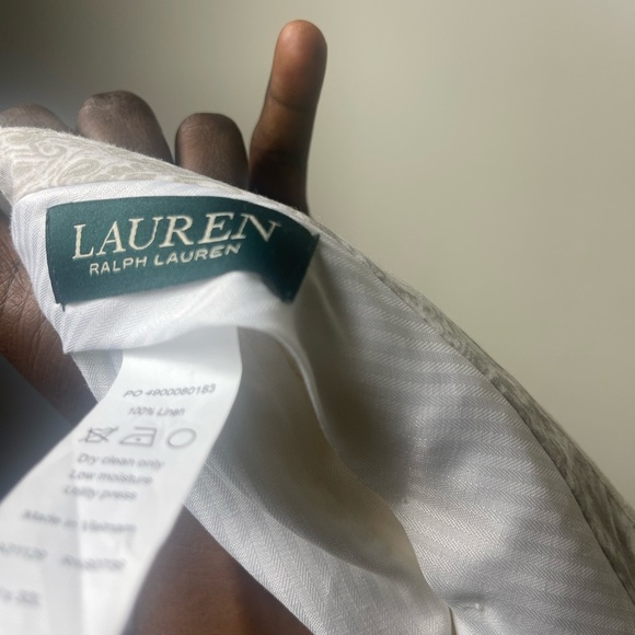 Lauren Ralph Lauren 100% Linen Men's Blazer set Beige Sz 46R Coastal Prep - Picture 9 of 9